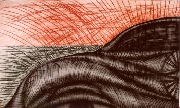 Demon ruchu 1, suchoryt, 60x100cm,1990